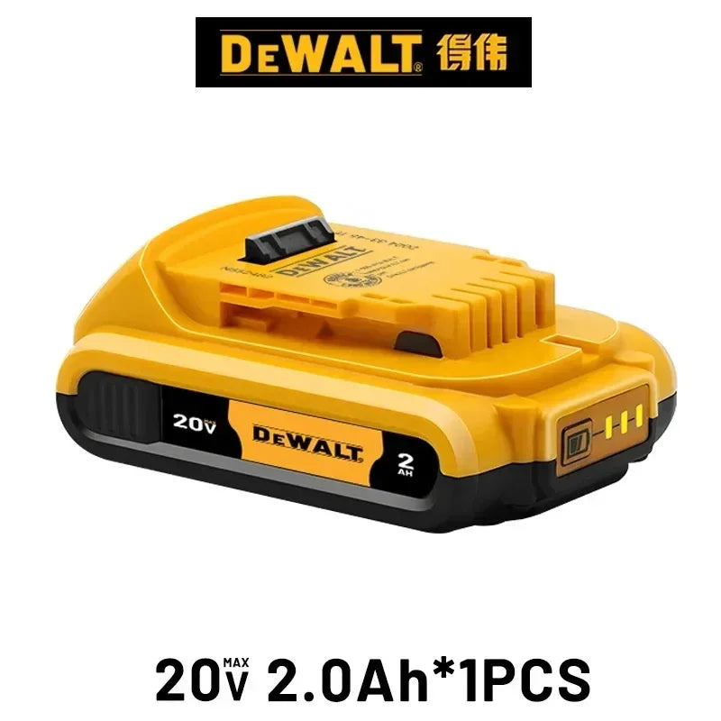 100% Genuine Dewalt 20V Battery, 2AH  6AH Rechargeable Lithium Ion Battery, Dewalt DCB200 DCB206 Power Tool Replacement Battery